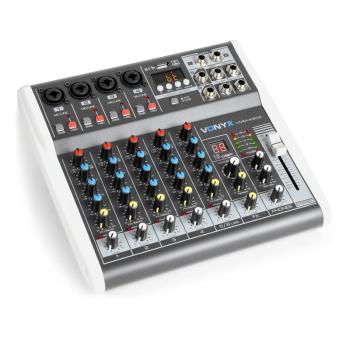 Vonyx VMM-K602 6kanálový hudební mixážní pult, bluetooth, USB-Audio-Interface