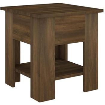 SHUMEE Konferenční stolek hnědý dub 40 × 40 × 42 cm kompozitní dřevo, 813082 (813082)