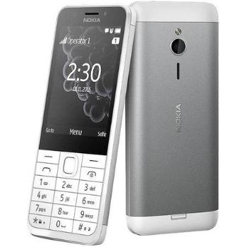 Nokia 230 Dual SIM stříbrná