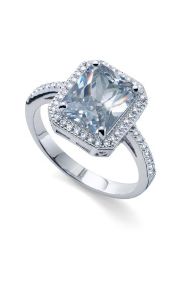 Oliver Weber Třpytivý stříbrný prsten Splendor 63296 54 mm