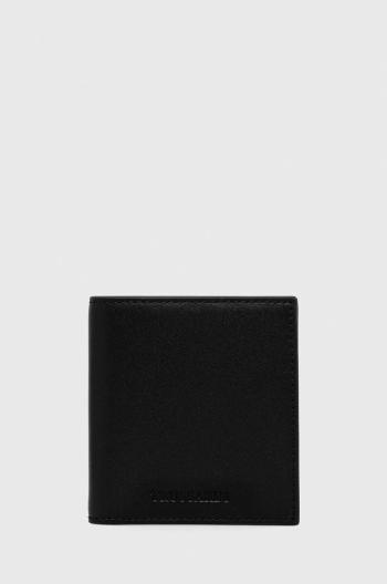 Kožená peněženka Trussardi černá barva