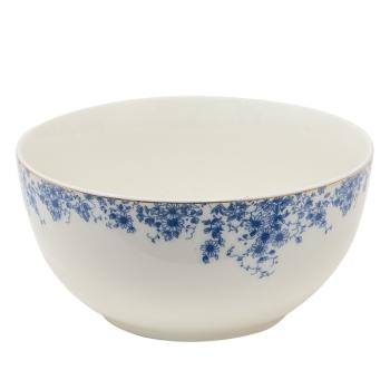 Porcelánová miska s modrými květy Blue Flowers - Ø 14*7 cm / 500ml BFLPU