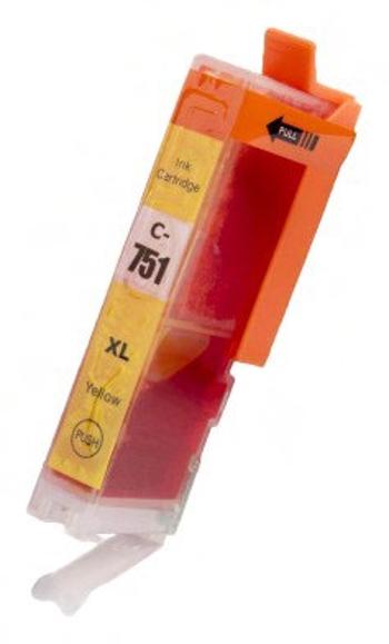 CANON CLI-751 Y - kompatibilní cartridge, žlutá, 12ml