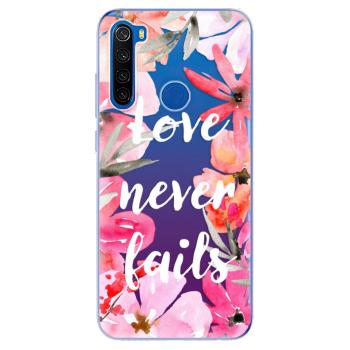 Odolné silikonové pouzdro iSaprio - Love Never Fails - Xiaomi Redmi Note 8T