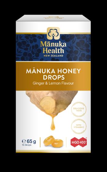 Manuka Health Bonbóny Manuka MGO ™ 400 + se zázvorem a citronem 65g