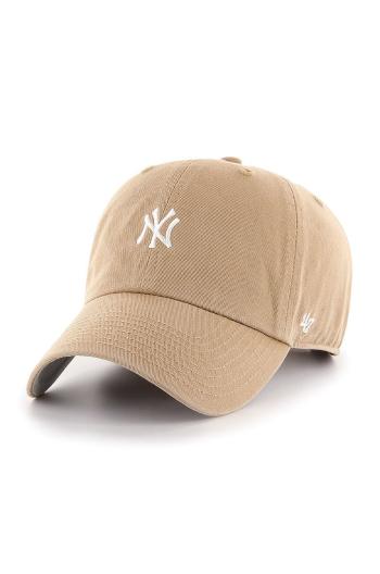 Čepice 47brand MLB New York Yankees béžová barva, s aplikací, B-BSRNR17GWS-KH