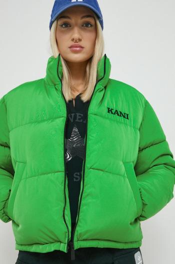 Bunda Karl Kani dámská, zelená barva, zimní