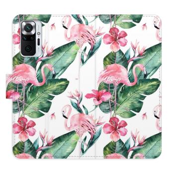 Flipové pouzdro iSaprio - Flamingos Pattern - Xiaomi Redmi Note 10 Pro