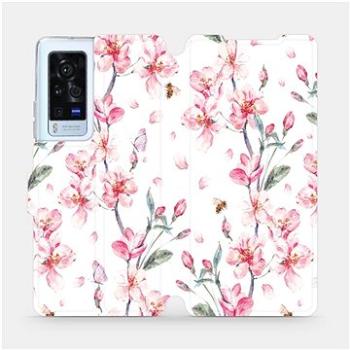 Flip pouzdro na mobil Vivo X60 Pro 5G - M124S Růžové květy (5903516814862)