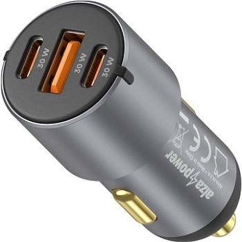 AlzaPower Car Charger P550 USB + USB-C Power Delivery šedá (APW-CC3PD02MD)
