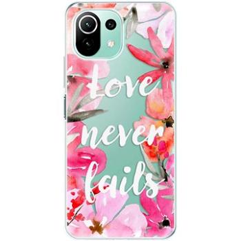 iSaprio Love Never Fails pro Xiaomi Mi 11 Lite (lonev-TPU3-Mi11L5G)