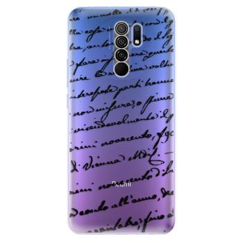 Odolné silikonové pouzdro iSaprio - Handwriting 01 - black - Xiaomi Redmi 9