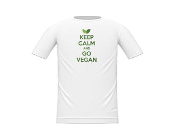 Dětské tričko Keep calm and Go Vegan