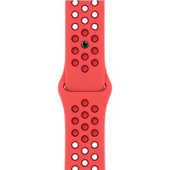 Apple Watch 45mm zářivěkarmínovo – Gym Red sportovní řemínek Nike (MPHA3ZM/A)