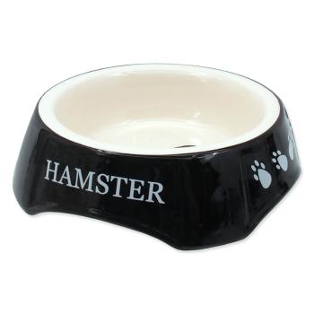 Miska SMALL ANIMALS potisk Hamster černá 13 cm 1 ks