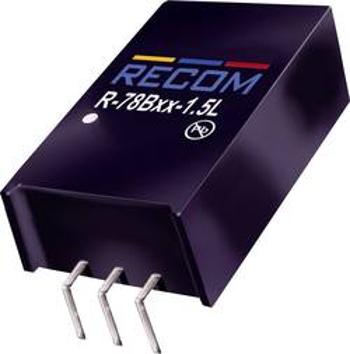 DC/DC měnič Recom R-78B3.3-1.5L (80099151), výstup 3,3 V/DC / 1,5 A vstup 5 - 18 V/DC, SIP 3, 90°