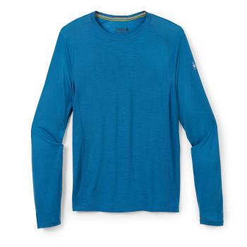 Smartwool MERINO SPORT ULTRALITE LONG SLEEVE light neptune blue Velikost: M pánské tričko s dlouhým rukávem