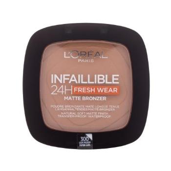 L'Oréal Paris Infaillible 24H Fresh Wear Matte Bronzer 9 g bronzer pro ženy 300 Light Medium