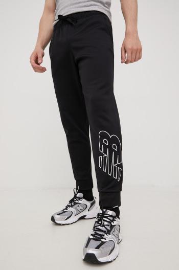 Tréninkové kalhoty New Balance Tenacity Performance pánské, černá barva, s potiskem