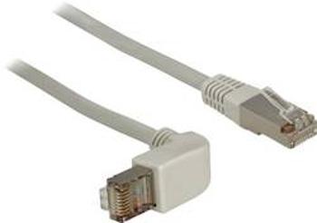 Síťový kabel RJ45 Delock 83524, CAT 6, S/FTP, 0.50 m, šedá