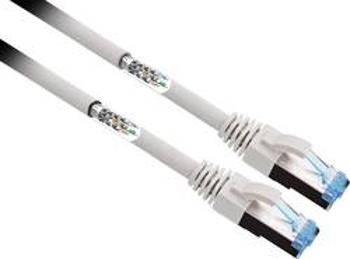 Síťový kabel RJ45 Renkforce RF-4534815, CAT 6A, S/FTP, 10.00 m, šedá