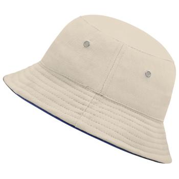 Myrtle Beach Dětský klobouček MB013 - Přírodní / tmavě modrá | 54 cm