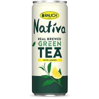 Nativa zelený čaj citrón 0,33l plech (9008700200417)