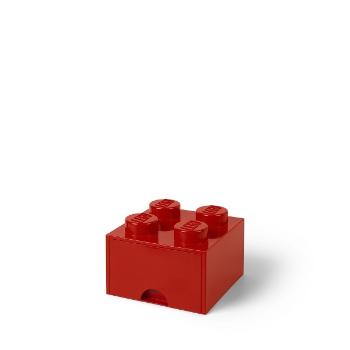 Úložný box 4 s šuplíkem, více variant - LEGO Barva: červená