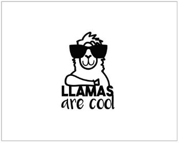 Dárkový balící papír Llamas are cool