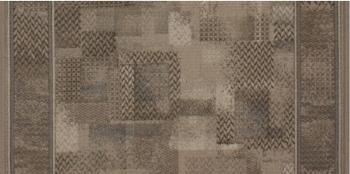 Associated Weavers koberce Protiskluzový běhoun na míru Tribe 37 Khaki s obšitím - šíře 100 cm s obšitím Hnědá