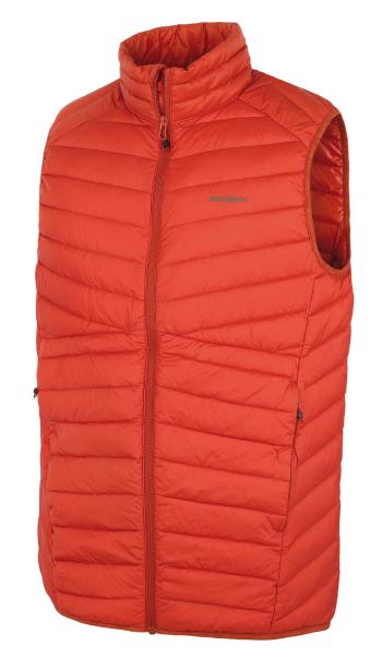 Husky Pánská péřová vesta Dresles M brick orange Velikost: XL pánská vesta