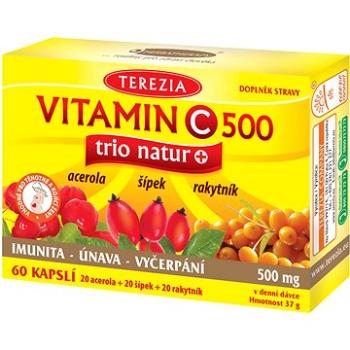 TEREZIA Vitamin C 500mg TRIO NATUR+ cps.60 (8594006898492)