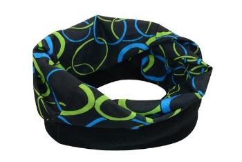 Sportovní šátek s flísem, modro-zelený