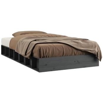 Rám postele šedý 90 × 190 cm Single masivní dřevo, 820703 (820703)