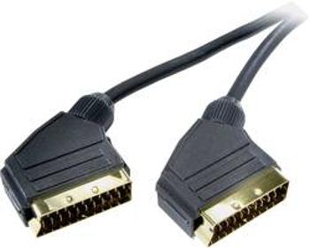 SCART TV, přijímač kabel SpeaKa Professional SP-7870316, 2.00 m, černá