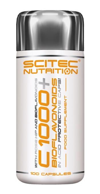 Vitamín C 1000 + Bioflavonoid - Scitec Nutrition 100 kaps.