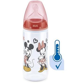 NUK FC+ láhev Mickey s kontrolou teploty 300 ml, červená (BABY3514b)