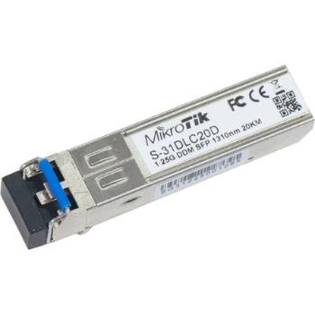 MikroTik S-31DLC20D SFP optický modul , SM, 20km, 1,25G, 1310Nm, DDM, S-31DLC20D