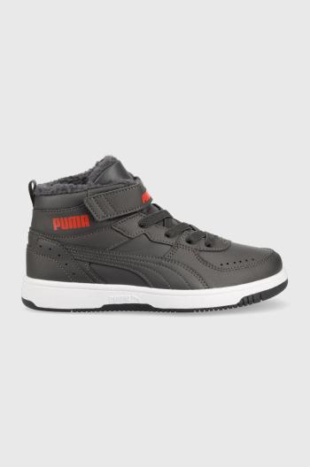 Dětské sneakers boty Puma šedá barva