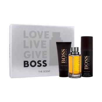 HUGO BOSS Boss The Scent dárková kazeta toaletní voda 100 ml + deodorant 150 ml + sprchový gel 100 ml pro muže