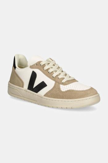 Kožené sneakers boty Veja V-10 béžová barva, VX0503138