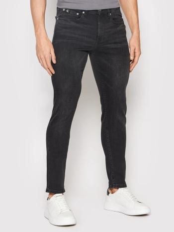 Calvin Klein pánské černé džíny - 34/30 (1BY)