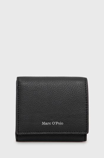 Kožená peněženka Marc O'Polo černá barva