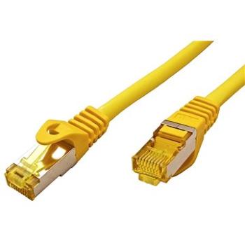 OEM S/FTP patchkabel Cat 7, s konektory RJ45, LSOH, 0.5m, žlutý (21.92.2122)