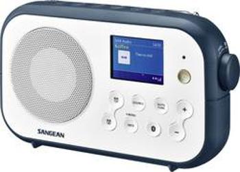 Přenosné rádio Sangean Traveller-420 (DPR-42 W/B.I.), Bluetooth, bílá, tmavě modrá