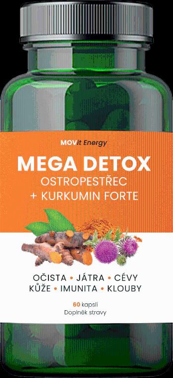 MOVit Energy Mega Detox Ostropestřec + Kurkumin FORTE 60 kapslí