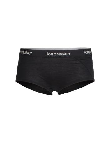 dámské merino kalhotky ICEBREAKER Wmns Sprite Hot pants, Black velikost: XL