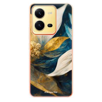 Odolné silikonové pouzdro iSaprio - Gold Petals - Vivo X80 Lite 5G