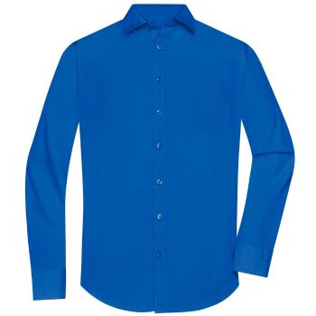 James & Nicholson Pánská košile s dlouhým rukávem JN678 - Královská modrá | XXXXL