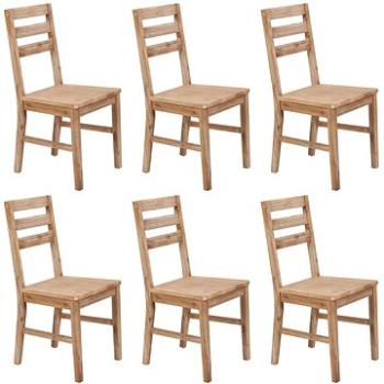 Jídelní židle 6 ks masivní akáciové dřevo (276256)